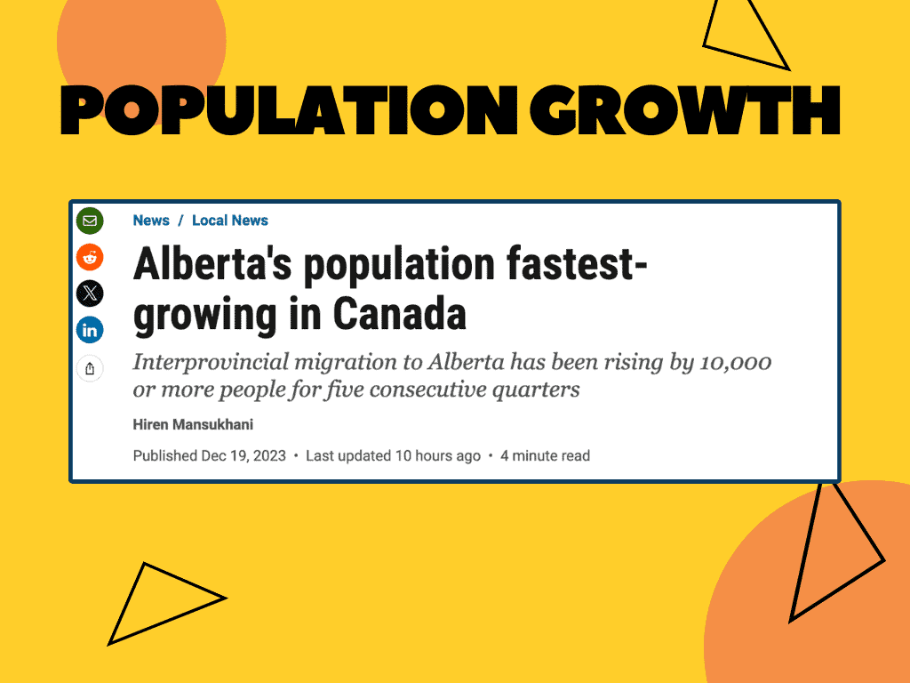 Population Growth in Edmonton Alberta Edmonton Real Estate and Mortgages